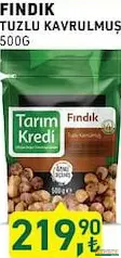 TARIM KREDİ FINDIK TUZLU KAVRULMUŞ 500 G fiyat ve kampanya bilgisi